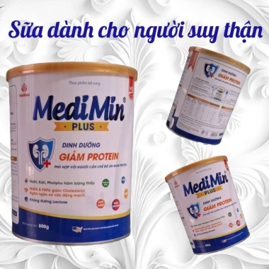 Combo 3 lon Sữa MediMin Plus 800g - Dinh dưỡng hỗ trợ thận, giảm giá 21% chỉ 1.195.000₫ 5 Combo 3 lon Sữa MediMin Plus 800g - Dinh dưỡng hỗ trợ thận, giảm giá 21% chỉ 1.195.000₫ 5