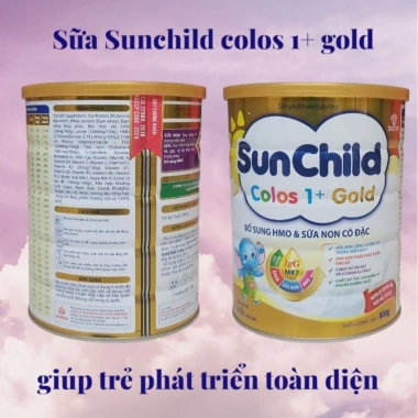 Combo 3 lon Sữa SUNCHILD Colos 1+ Gold HSD mới - Dinh dưỡng tối ưu cho trẻ phát triển toàn diện