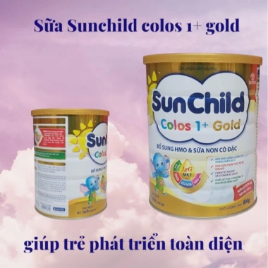 Combo 3 lon Sữa SUNCHILD Colos 1+ Gold HSD mới - Dinh dưỡng tối ưu cho trẻ phát triển toàn diện