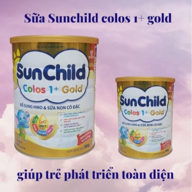 Combo 3 lon Sữa SUNCHILD Colos 1+ Gold HSD mới - Dinh dưỡng tối ưu cho trẻ phát triển toàn diện