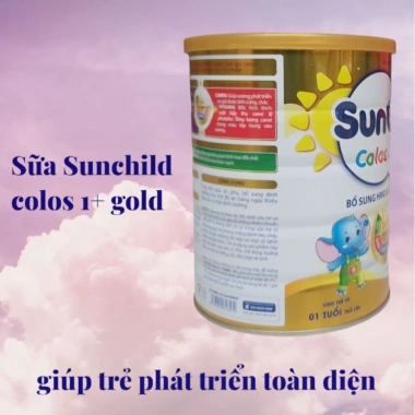 Combo 3 lon Sữa SUNCHILD Colos 1+ Gold HSD mới - Dinh dưỡng tối ưu cho trẻ phát triển toàn diện