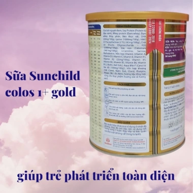 Combo 3 lon Sữa SUNCHILD Colos 1+ Gold HSD mới - Dinh dưỡng tối ưu cho trẻ phát triển toàn diện