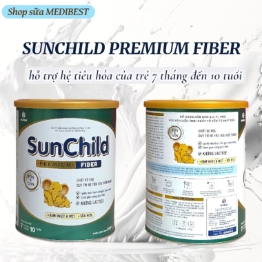 Combo 3 lon Sữa SUNCHILD FIBER 800g HSD mới - Hỗ trợ tiêu hoá kém cho trẻ 4