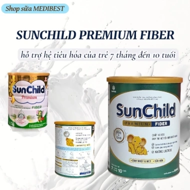 Combo 3 lon Sữa SUNCHILD FIBER 800g HSD mới - Hỗ trợ tiêu hoá kém cho trẻ 5