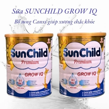 Combo 3 lon Sữa SUNCHILD GROW IQ 800g Hsd mới - Phát triển toàn diện, giá 1.060.000