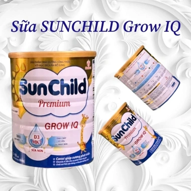 Combo 3 lon Sữa SUNCHILD GROW IQ 800g Hsd mới - Phát triển toàn diện, giá 1.060.000