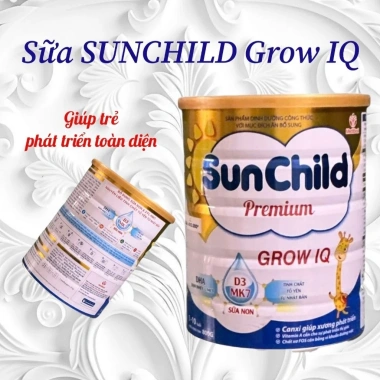Combo 3 lon Sữa SUNCHILD GROW IQ 800g Hsd mới - Phát triển toàn diện, giá 1.060.000