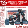 Combo 3 máy khoan mài bulong Boshun BS-CB3PCS không chổi than 2 pin 15 cell sạc nhanh 533.000₫