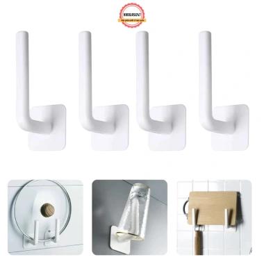 Combo 3 Móc Treo Chữ L Đa Năng Dán Tường - Treo Giấy Vệ Sinh, Khăn, Gia Đình Giá 15.000đ