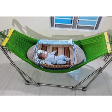 Combo 3 món Nôi tre Bọc Màn nôi đặt nằm võng cho bé Giá ưu đãi 279.500 VND 6