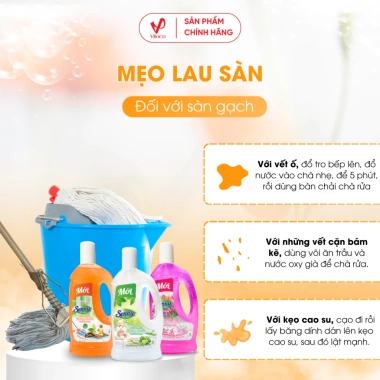 Combo 3 Nước Lau Sàn Senny Hương Quế Sả Chanh Hoa Lily - Loại Bỏ Vết Bẩn, Khử Mùi, Vệ Sinh Sàn Gỗ & Gạch 980g 4