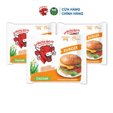 Combo 3 Phô mai Lát Con Bò Cười Burger 200G - Giá chỉ 191.478 VND, tiết kiệm 20% 3 Combo 3 Phô mai Lát Con Bò Cười Burger 200G - Giá chỉ 191.478 VND, tiết kiệm 20% 3