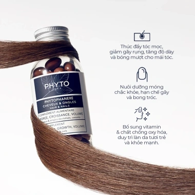 Combo 3 PHYTO Phanere Biotin + Kẽm mọc tóc, dưỡng móng chắc khỏe (Hộp 120v) 4 Combo 3 PHYTO Phanere Biotin + Kẽm mọc tóc, dưỡng móng chắc khỏe (Hộp 120v) 4