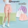 Combo 3 quần đùi bé gái BabyloveGO sooc kaki 10-40kg giá 99.000 VND 10