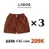 Combo 3 quần đùi nam Kate 4.071 – Form thoải mái, chất mềm mịn, màu tươi trẻ – 217k 4