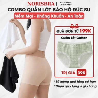 Combo 3 Quần Mặc Váy Đúc Su Mát Mịn AMYBRA V8.205 – Set 3 Quần Lót Bảo Hộ Không Lộ Viền Giá 107.000đ