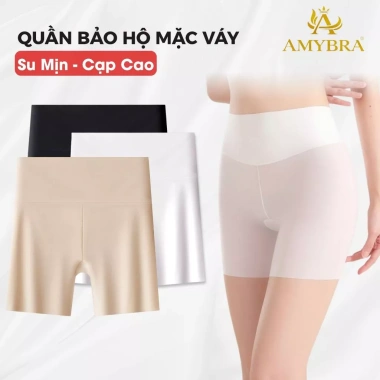 Combo 3 Quần Nữ Cạp Cao Không Viền Bảo Hộ Đúc Su Mát Mịn AMYBRA V8.941 Giá 155k