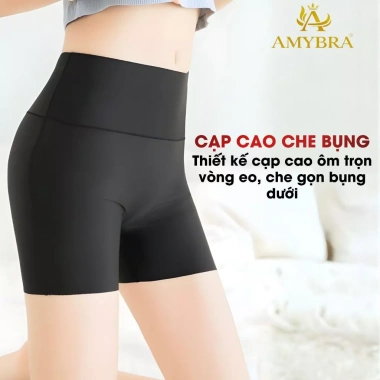 Combo 3 Quần Nữ Cạp Cao Không Viền Bảo Hộ Đúc Su Mát Mịn AMYBRA V8.941 Giá 155k 3