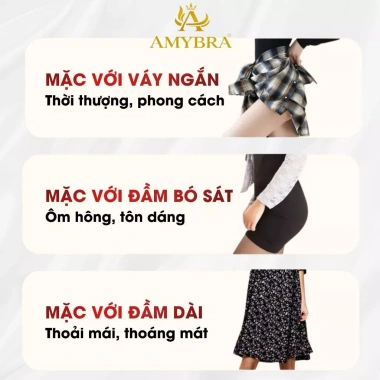 Combo 3 Quần Nữ Cạp Cao Không Viền Bảo Hộ Đúc Su Mát Mịn AMYBRA V8.941 Giá 155k 6