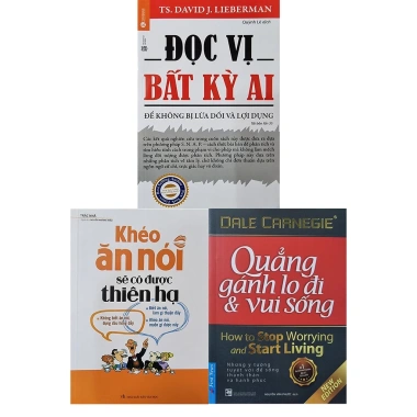 Combo 3 Sách Đọc Vị Bất Kỳ Ai, Quẳng Gánh Lo Đi & Vui Sống, Khéo Ăn Nói - Giá 253.150 VND