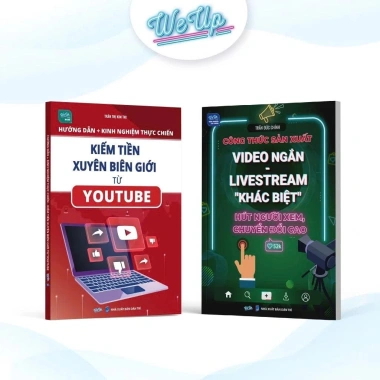 Combo 3 sách Kiếm tiền Youtube + Video ngắn + AI Content - Giá chỉ 159.000 VND
