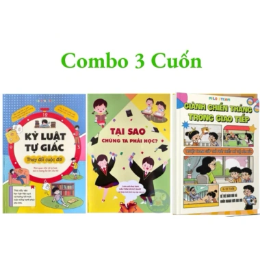 Combo 3 Sách Kỹ Năng Sống Trẻ - Kỷ Luật Tự Giác, Giao Tiếp Thành Công, Tại Sao Học - 69.000đ