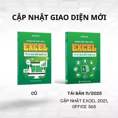 Combo 3 Sách Word Excel Powerpoint Unica - Tin học văn phòng từ cơ bản tới nâng cao, giảm giá 439.000₫ 2