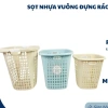 Combo 3 Sọt Nhựa Vuông Đựng Rác & Quần Áo Việt Nhật Cỡ Bé – Giỏ Nhựa Tiện Lợi 29.120₫