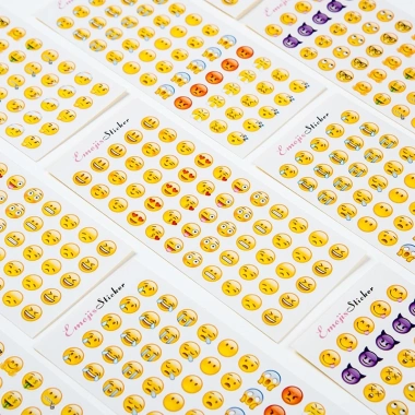 Combo 3 Tờ 165 Sticker Mặt Cười Emojis Cảm Xúc Dễ Thương Trang Trí, Giá 10.890đ