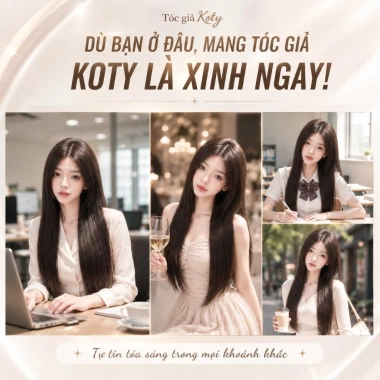 Combo 3 Tóc Giả Dài 60cm Nửa Đầu Thẳng Xoăn Tự Nhiên Cho Nữ - Giá Ưu Đãi 35k