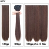 Combo 3 Tóc Giả Dài 60cm Nửa Đầu Thẳng Xoăn Tự Nhiên Cho Nữ - Giá Ưu Đãi 35k 7