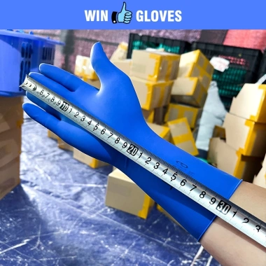 Combo 3 túi 1,5Kg Găng tay cao su xanh cổ dài 30cm T40 - Giá ưu đãi 150k
