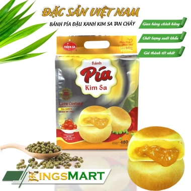 Combo 3 túi bánh pía kim sa trứng chảy Bắp Healthy, Lá Dứa, Đậu Xanh - 12 bánh 480g - 111k 3 Combo 3 túi bánh pía kim sa trứng chảy Bắp Healthy, Lá Dứa, Đậu Xanh - 12 bánh 480g - 111k 3