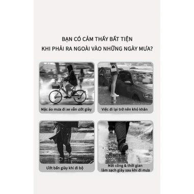 Combo 3 Túi Bọc Giày Đi Mưa Chống Thấm Gấp Gọn - Dày, Tái Dụng, 39.000 VND