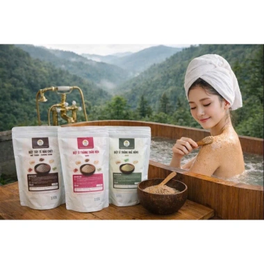 Combo 3 túi Bột tẩy tế bào chết + Ủ trắng thảo mộc nhả nắng, tặng chén gáo dừa và muỗng, chỉ 137.000 VND 2 Combo 3 túi Bột tẩy tế bào chết + Ủ trắng thảo mộc nhả nắng, tặng chén gáo dừa và muỗng, chỉ 137.000 VND 2