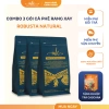 Combo 3 Túi Cà Phê Rang Xay Mộc Robusta Natural 1kg - MLC Coffee, tặng 1 hộp trà Cascara, giá ưu đãi 749.800₫