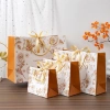 Combo 3 Túi Đựng Quà Giấy Cứng Trắng Cam Happy Times TU69 – Dây Cột Nơ Xinh Xắn, Quà Sinh Nhật & Lễ Tết