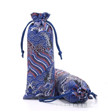 Combo 3 túi gấm đỏ dây rút KT 8x19cm 8x24cm - Giá ưu đãi 30.000 VND