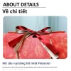 Combo 3 Túi giấy họa đỏ vân kẻ sọc TU44 Túi quà Tết đỏ dày dặn kèm nơ 8