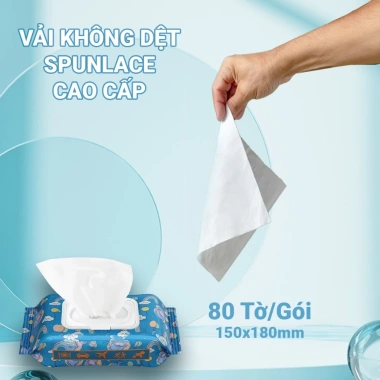 Combo 3 túi khăn giấy ướt SHUNXIN, vải không dệt 80 tờ, da nhạy cảm – 79.000₫ 5