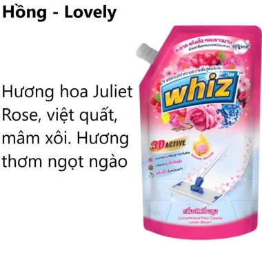 Combo 3 Túi Nước Lau Sàn Whiz Thái Lan 650ml - Sạch, Thơm Mát, Giá Ưu Đãi 35K 9