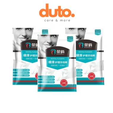 Combo 3 túi tăm chỉ nha khoa 108 cái - Túi đựng tiện lợi, siêu tiết kiệm, giá 105.000 đồng