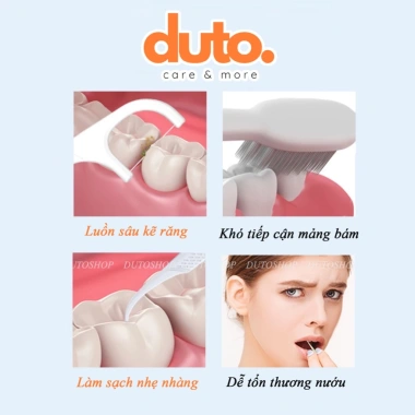 Combo 3 túi tăm chỉ nha khoa 108 cái - Túi đựng tiện lợi, siêu tiết kiệm, giá 105.000 đồng