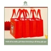 Combo 3 Túi Tote Canvas Không Dệt Đỏ May Mắn - Đựng Quà Tết, Bánh Kẹo, Đồ Học Tập, Giá Siêu Tiết Kiệm 24.000₫ 5