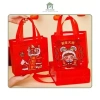 Combo 3 Túi Tote Canvas Không Dệt Đỏ May Mắn - Đựng Quà Tết, Bánh Kẹo, Đồ Học Tập, Giá Siêu Tiết Kiệm 24.000₫ 8