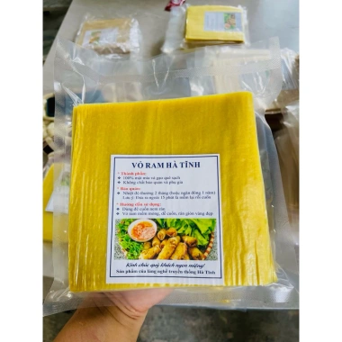 Combo 3 Túi Vỏ Ram Hà Tĩnh 500g - 270-300 lá - Vỏ Nem Rán Giòn, Hút Chân Không, Giá 100k