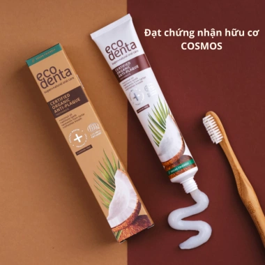 Combo 3 tuýp 10ml Nụ Vu Vi – Kem đánh răng Ecodenta chống mảng bám, bổ sung dầu dừa, giảm giá chỉ 90.000đ