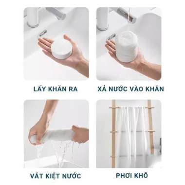 Combo 3 Vỏ Đỏ Khăn Tắm Nén Du Lịch 140x70cm Giá Gốc 49,140đ Giảm còn 39,000đ