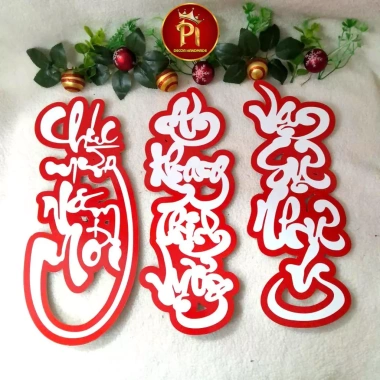 Combo 30 chữ thư pháp câu đối Tết - decal đẹp, chúc Năm Mới an khang thịnh vượng, chỉ 399.000đ 3