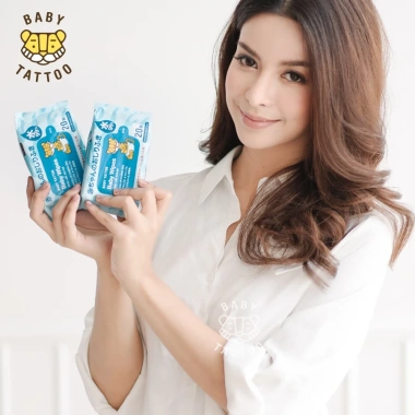 Combo 30 gói 20 miếng Khăn Giấy Ướt Cao Cấp Không Mùi BABY TATTOO Mềm mại bảo vệ da bé giảm giá đặc biệt chỉ 600.000đ